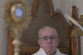 11-Messe quotidienne dans la chapelle de la résidence Sainte-Marthe : « Jésus est notre compagnon de pèlerinage »