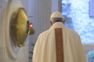 12-Messe quotidienne dans la chapelle de la résidence Sainte-Marthe : « Jésus est notre compagnon de pèlerinage »