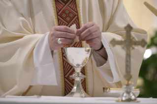 8-Messe quotidienne dans la chapelle de la résidence Sainte-Marthe: « Sans témoignage et sans prière on ne peut pas faire de prédication apostolique »