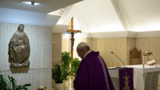 0-Frühmesse in der Kapelle der Casa Santa Marta