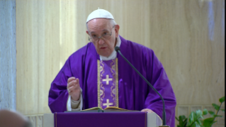 5-Messe quotidienne dans la chapelle de la résidence Sainte-Marthe : « Pécheurs, mais en dialogue avec Dieu »