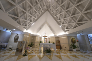 13-Messe quotidienne dans la chapelle de la résidence Sainte-Marthe : « Prier, c'est aller avec Jésus au Père qui te donnera tout »