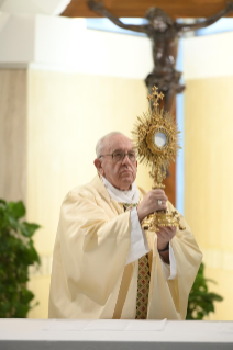10-Misa celebrada por el papa Francisco de forma privada en la capilla de la Casa Santa Marta: <i>El permanecer recíproco entre la vid y los sarmientos</i>