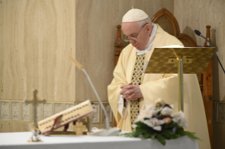 1-Messe quotidienne dans la chapelle de la résidence Sainte-Marthe : « La relation avec Dieu est gratuite, elle est une relation d'amitié »