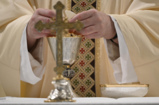 11-Messe quotidienne dans la chapelle de la résidence Sainte-Marthe : « L'Esprit Saint nous rappelle l’accès au Pére »