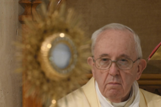 13-Messe quotidienne dans la chapelle de la résidence Sainte-Marthe : « L'Esprit Saint nous rappelle l’accès au Pére »