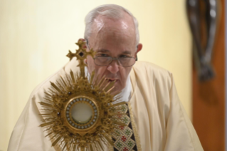 14-Misa celebrada por el papa Francisco de forma privada en la capilla de la Casa Santa Marta: <i>El Espíritu Santo nos recuerda el acceso al Padre</i>