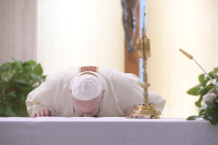 13-Messe quotidienne dans la chapelle de la résidence Sainte-Marthe : « Avoir le courage de voir nos ténèbres, pour que la lumière du Seigneur entre et nous sauve »