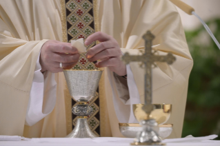 7-Misa celebrada por el papa Francisco de forma privada en la capilla de la Casa Santa Marta: <i>Su consuelo es cercano, veraz y abre las puertas de la esperanza</i>