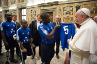 2-Meeting with participants in the meeting held in the Vatican on the fifth anniversary of the earthquake in Haiti