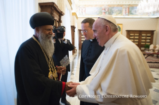 11-&#xc0; Sa Saintet&#xe9; Abuna Matthias I, Patriarche de l'&#xc9;glise orthodoxe Tewahedo d'&#xc9;thiopie