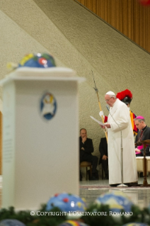 17-Audience aux donateurs de la cr&#xe8;che et de l'arbre de No&#xeb;l de la Place Saint-Pierre 