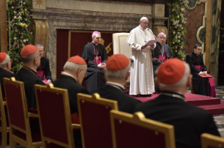 7-Encontro com os membros da Cúria Romana para as felicitações de Natal 