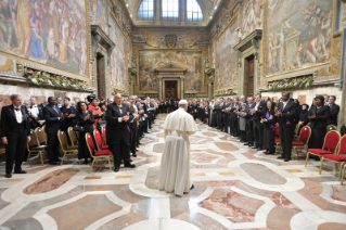 1-To the Diplomatic Corps accredited to the Holy See for the traditional exchange of New Year Greetings