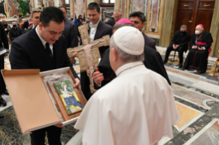 13-To the Delegations who donated the Nativity display and the Christmas Tree in St. Peter's Square