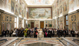 1-Aos participantes no Simp&#xf3;sio Internacional sobre a Pastoral da Estrada promovido pelo Pontif&#xed;cio Conselho para a Pastoral dos Migrantes e Itinerantes