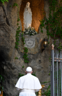 1-Pope Francis presides over the recitation of the Holy Rosary