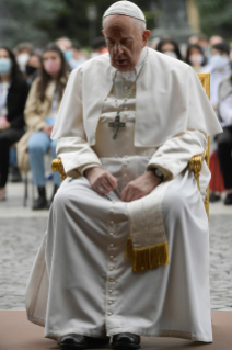 6-Pope Francis presides over the recitation of the Holy Rosary