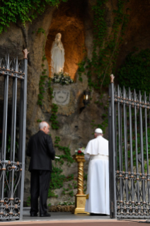 9-Pope Francis presides over the recitation of the Holy Rosary