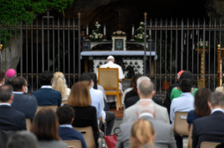 16-Pope Francis presides over the recitation of the Holy Rosary