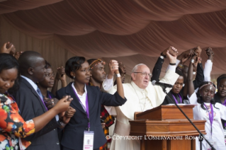 0-Apostolic Journey: Meeting with the young people at Kasarani Stadium 