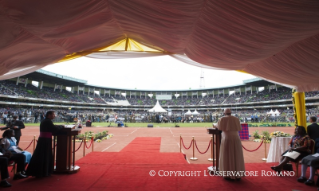 21-Apostolic Journey: Meeting with the young people at Kasarani Stadium 