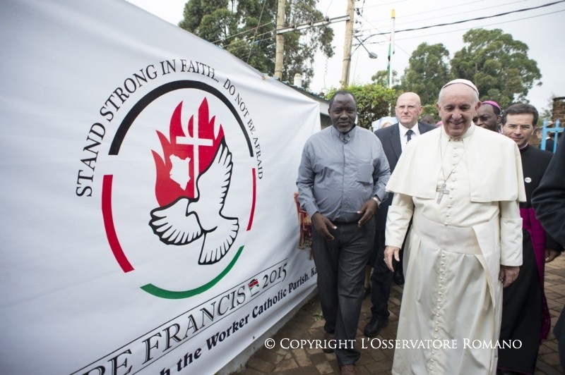 12-Apostolische Reise: Besuch im Elendsviertel von Kangemi