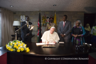 2-Apostolic Journey: Signing of the Golden Book at the State House of Nairobi 