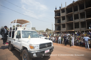 1-Apostolic Journey: Meeting with transitional Leaders and Diplomatic Corps in Bangui