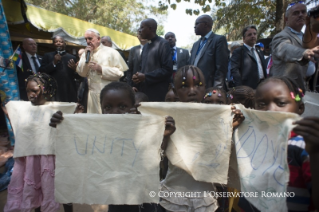 1-Apostolic Journey: Visit to the Refugee Camp of Saint Sauveur