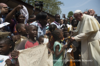 2-Apostolic Journey: Visit to the Refugee Camp of Saint Sauveur