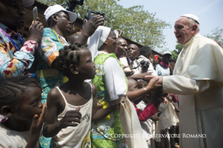 8-Apostolic Journey: Visit to the Refugee Camp of Saint Sauveur