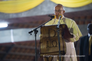 2-Viaje apostólico: Visita a Munyonyo y saludo a los catequistas y profesores