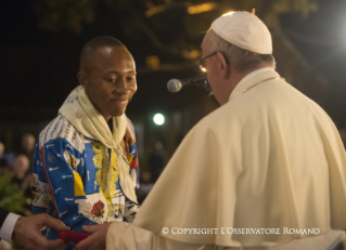 0-Apostolic Journey: Administration of the Sacrament of Reconciliation to some young people and Prayer Vigil 