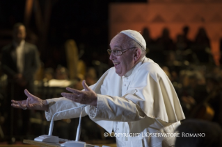 9-Apostolic Journey: Prayer vigil for the Festival of families at the B. Franklin Parkway 