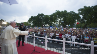 1-Apostolische Reise: Grussworte an die Jugendlichen des Kulturzentrums Padre F&#xe9;lix Varela