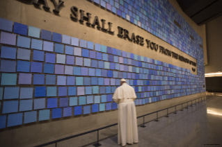 13-Voyage apostolique : Rencontre interreligieuse au Memorial de Ground Zero 