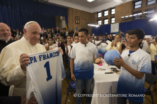 6-Apostolic Journey: Visit to "Our Lady, Queen of the Angels" School and meeting with children and immigrant families 