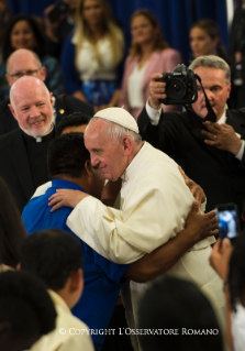 17-Apostolic Journey: Visit to "Our Lady, Queen of the Angels" School and meeting with children and immigrant families 