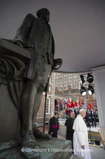 1-Apostolic Journey: Meeting for Religious Liberty with the Hispanic community and other immigrants at the Independence Mall 