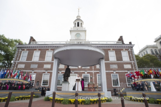 11-Apostolic Journey: Meeting for Religious Liberty with the Hispanic community and other immigrants at the Independence Mall 