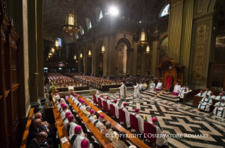 13-Voyage apostolique : Messe avec les évêques, le clergé, les religieux et les religieuses de Pennsylvanie 