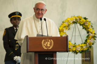 6-Viagem Apost&#xf3;lica: Encontro com os Membros da Assembleia Geral da ONU em Nova Iorque