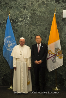 13-Voyage apostolique: Rencontre avec les membres de l'Assemblée générale de l'Organisation des Nations Unies