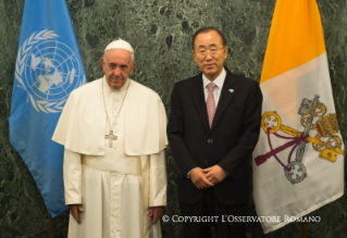 14-Apostolische Reise: Begegnung mit den Mitgliedern der UN-Generalversammlung 