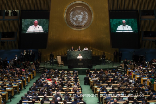 16-Apostolic Journey: Meeting with the members of the General Assembly of the United Nations Organization