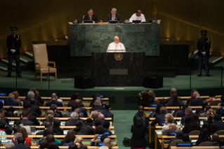 17-Apostolische Reise: Begegnung mit den Mitgliedern der UN-Generalversammlung 