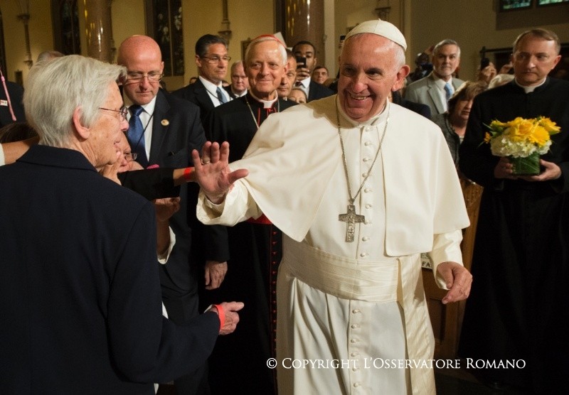 Apostolische Reise Besuch im CaritasZentrum der Pfarrei St. Patrick