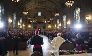 4-Apostolic Journey: Meeting with bishops taking part in the World Meeting of Families 