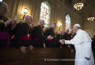 12-Apostolic Journey: Meeting with bishops taking part in the World Meeting of Families 